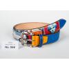 Entdecken Sie den exklusiven Ledergürtel Herren No. 066. Handgefertigt in Mailand aus hochwertigem Rindsleder mit gedruckten und aufgenähten Motiven Pop Art