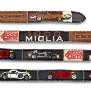 Mille Miglia Oldtimerrennen Ledergürtel Herren -...