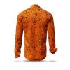 men´s long sleeve casual shirts  GRAVUR ORANGE - GERMENS
