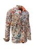Long Sleeve Button Up Shirts For Men beige shirt for men OUTBACK ESSENCE – GERMENS artfashion – 100 % Cotton - Size 5XL