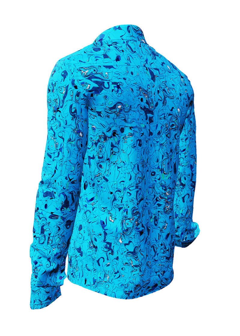 GRAVUR BLUE - Blaues Freizeithemd - GERMENS