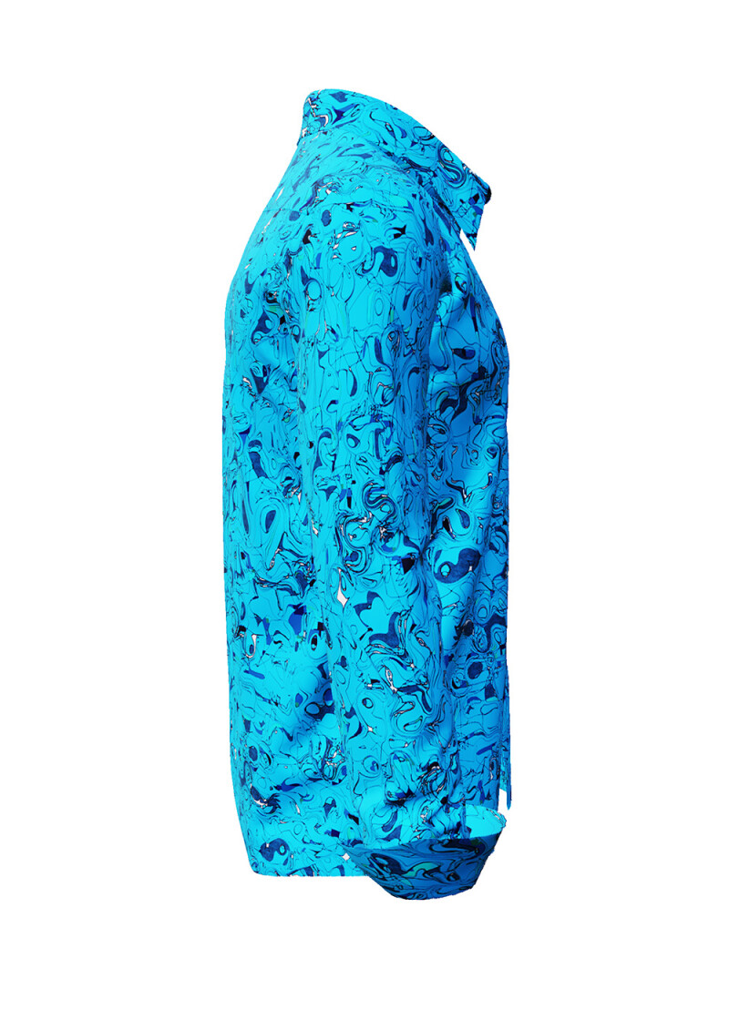 GRAVUR BLUE - Blaues Freizeithemd - GERMENS