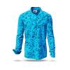 GRAVUR BLUE - Blue casual shirt- GERMENS