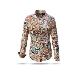 beige Bluse Damen OUTBACK ESSENCE von GERMENS artfashion...