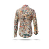 beige Bluse Damen OUTBACK ESSENCE von GERMENS artfashion aus 100 % Baumwolle mit Motiven Australiens
