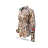 beige Bluse Damen OUTBACK ESSENCE von GERMENS artfashion aus 100 % Baumwolle mit Motiven Australiens