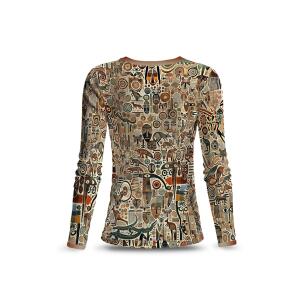 beiges Langarmshirt Damen OUTBACK ESSENCE von GERMENS...