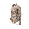 beige womens OUTBACK ESSENCE blouse by GERMENS artfashion made of 100% cotton with Australian motifs