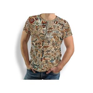 beiges T Shirt Herren OUTBACK ESSENCE von GERMENS...