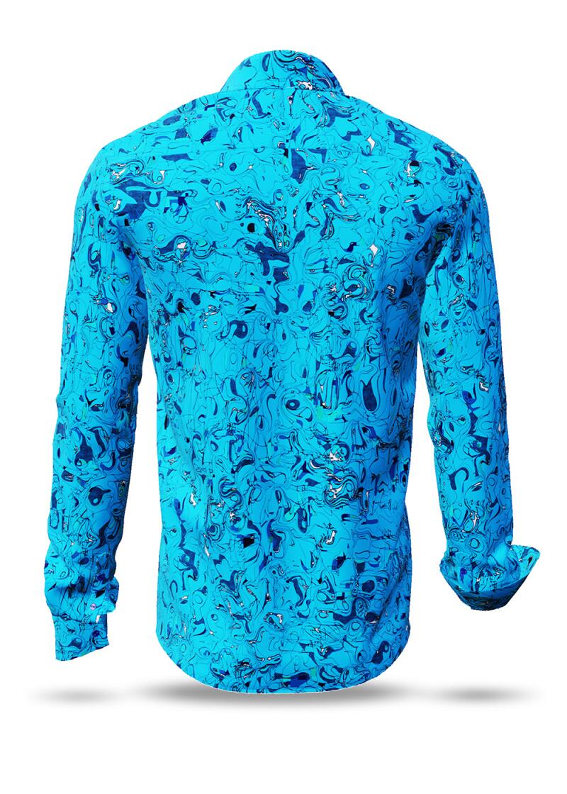 GRAVUR BLUE - Blaues Freizeithemd - GERMENS