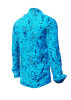 Casual Dress Shirts For Men GRAVUR BLUE – GERMENS artfashion – 100 % Cotton - Size 6XL