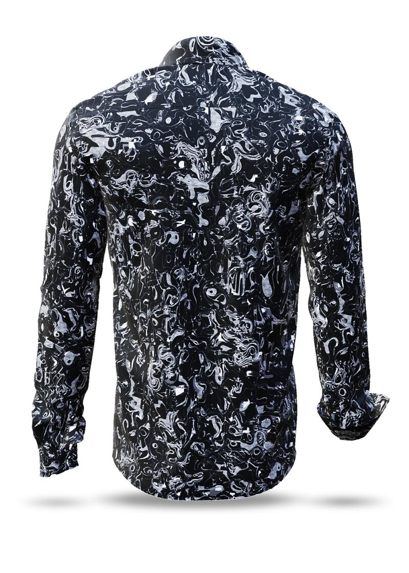 GRAVUR BLACK - Schwarzes Freizeithemd - GERMENS