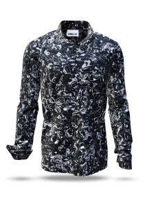 Entdecke bunte Hemden Herren GRAVUR BLACK - 100 % Baumwolle