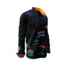 ELBFLORENZ DRESDEN NIGHTFEVER - schwarzes Hemd Herren mit farbigen Dresden Motiven - 100 % Baumwolle
