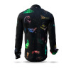ELBFLORENZ DRESDEN NIGHTFEVER - schwarzes Hemd Herren mit farbigen Dresden Motiven - 100 % Baumwolle