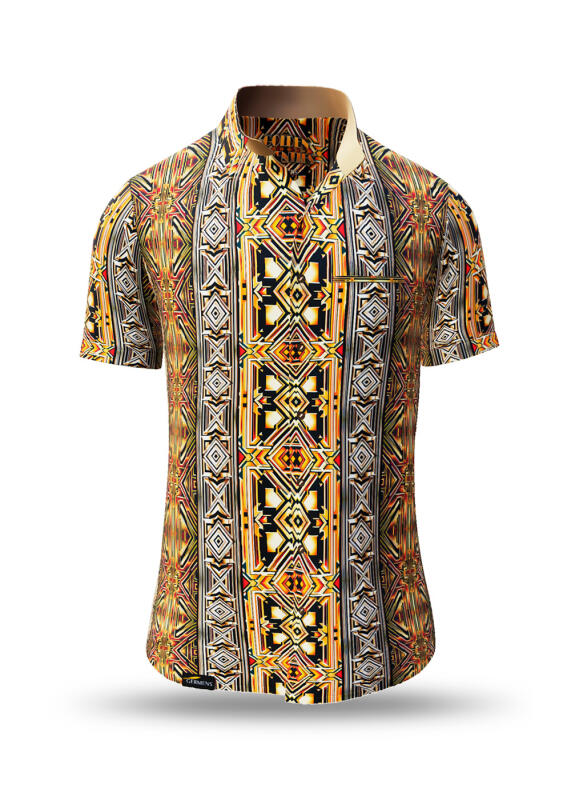 Summer shirt for men GOLDEN TWENTIES - 100% cotton - 10 sizes from XS to 6XL - exceptional design - finest workmanship - fabrics made in Germany - limited edition and exclusive