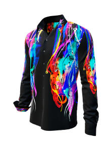 Button Up Shirts for men CINGA NIGHT by GERMENS