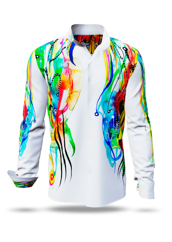 Discover colorful button up shirts for men CINGA DAY - 100% cotton