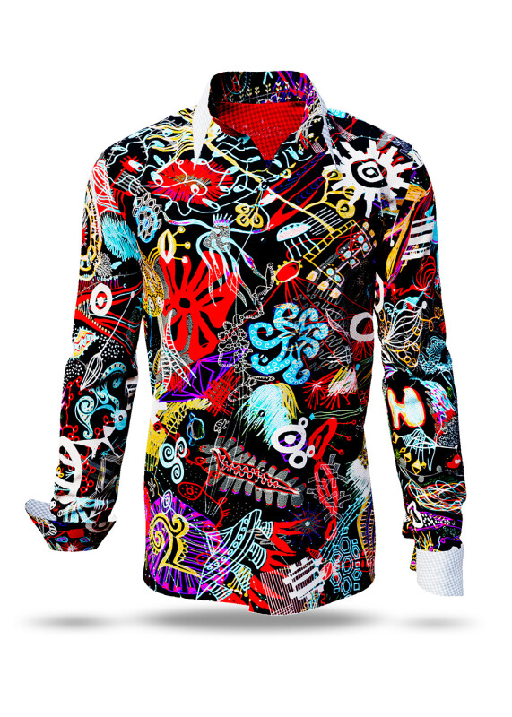 Discover colorful button up shirts for men MAMBO - 100% cotton