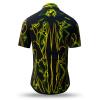 Schwarz grünes Sommerhemd Hemden Kurzarm TERRA GREEN von GERMENS artfashion - 100 % Baumwolle Made in Germany