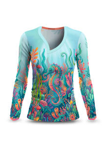 Damen Langarmshirt SIEBEN AUF EINEN KLICK COLLECTION -...