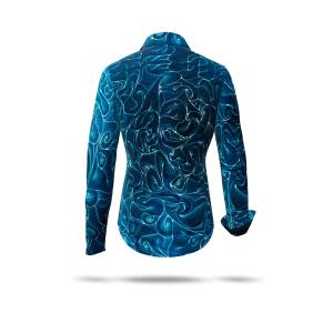 Extravagante blaue Hemdbluse CONCHIFERA OCEAN von GERMENS...