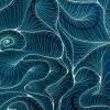Extravagante blaue Hemdbluse CONCHIFERA OCEAN von GERMENS artfashion aus 100 % Baumwolle - 7 Größen von XS bis 3XL