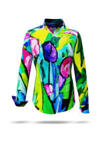 ausgefallene Damenbluse für Damen - FIORE ASTRATTA -...