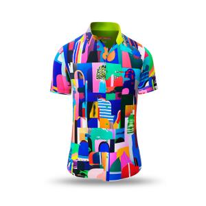 Herren Hemden Kurzarm CITY OF FANTASY - GERMENS - 100 % BW
