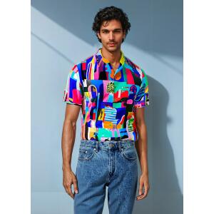 Herren Hemden Kurzarm CITY OF FANTASY - GERMENS - 100 % BW