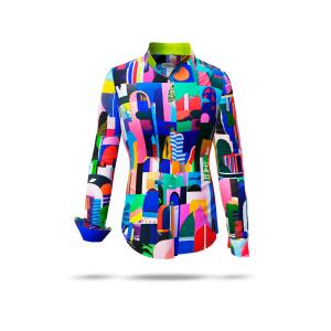 bunte Bluse Damen CITY OF FANTASY von GERMENS - 100 % BW