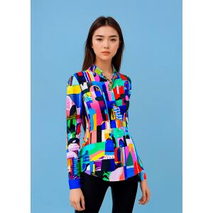 bunte Bluse Damen CITY OF FANTASY von GERMENS - 100 % BW