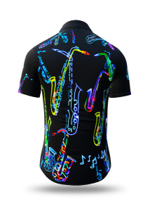 Sommerhemd Herren NEON SAXOPHONE - 100 % Baumwolle - 10...