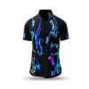 Herren Hemden Kurzarm NEON SAXOPHONE GERMENS - 100 % BW