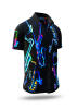Herren Hemden Kurzarm NEON SAXOPHONE GERMENS - 100 % BW
