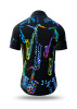 Sommerhemd Herren NEON SAXOPHONE - 100 % Baumwolle - 10 Größen von XS - 6XL - außergewöhnliches Design - feinste Verarbeitung - Stoffe Made in Germany - limitiert und exklusiv