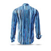 WATERFALL - Blue striped shirt  - GERMENS