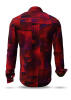Discover colorful button up shirts for men DRACO RED - 100% cotton