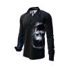Black Button Up Shirt TYPEWRITER KARL MARX BLACK from GERMENS
