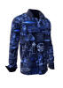 Button Up Shirt CHEMNITZ BUILDINGS BY NIGHT from GERMENS 4XL