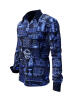 Dark blue mens shirt CHEMNITZ BUILDINGS BY NIGHT by GERMENS XXL