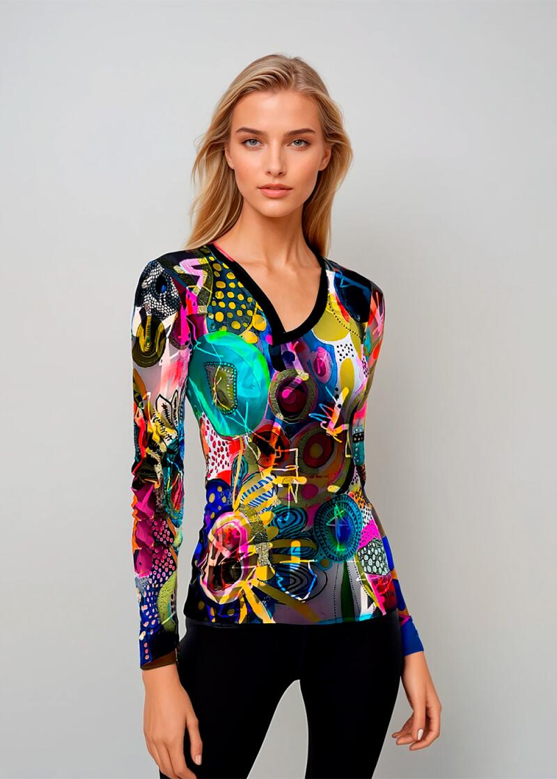 7 Stück limitiertes Damen Langarm Shirt POPJARDIN von GERMENS