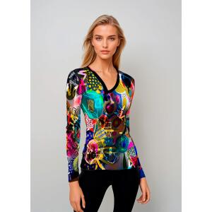 7 Stück limitiertes Damen Langarm Shirt POPJARDIN...