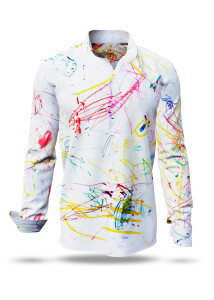 Entdecke bunte Hemden Herren RINGELKRINGEL AM TAG - 100 %...