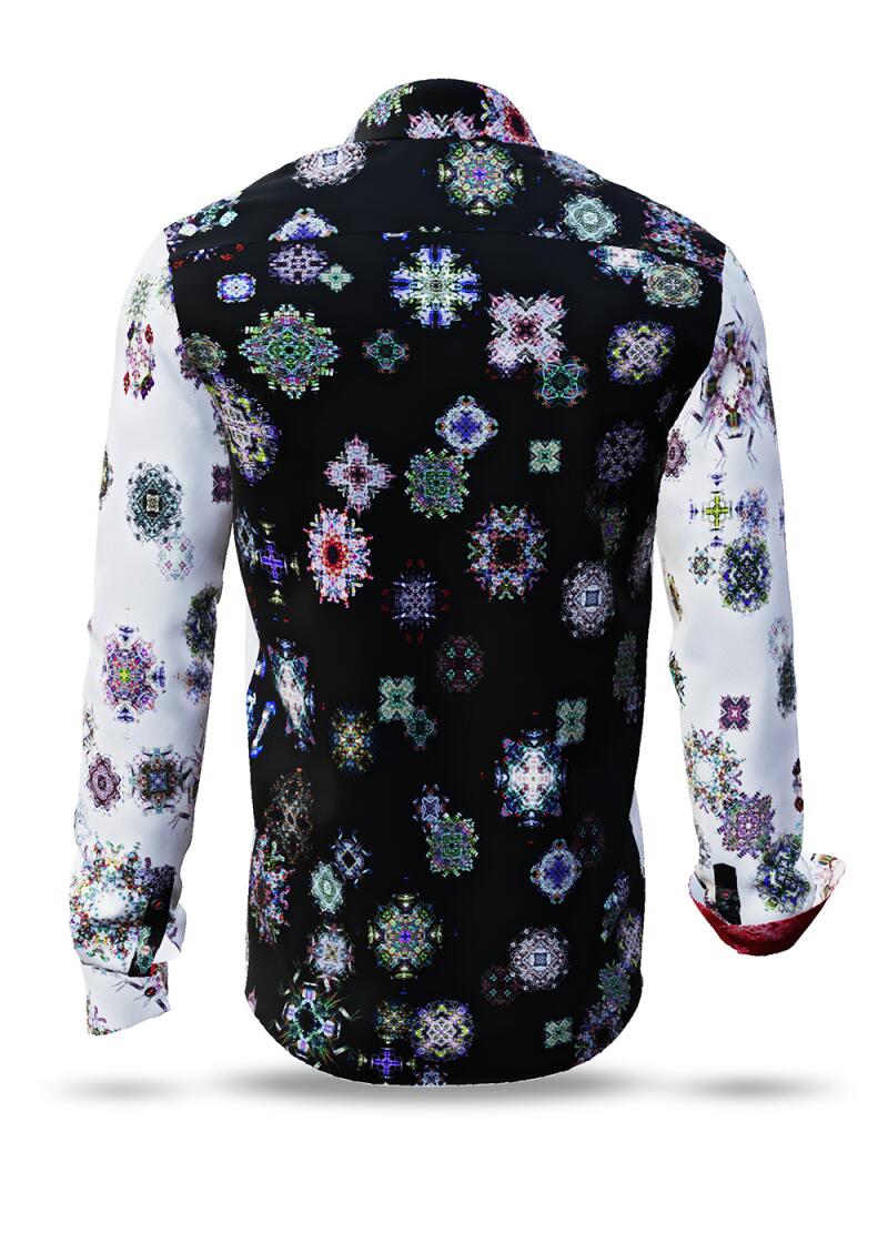 KALEIDOSCOPE - Black and white shirt with colored...