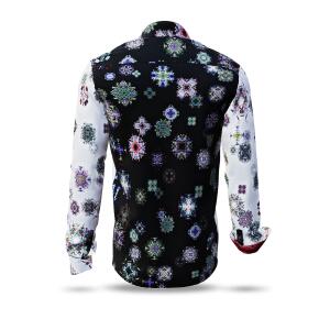 KALEIDOSCOPE - Black and white shirt with colored...