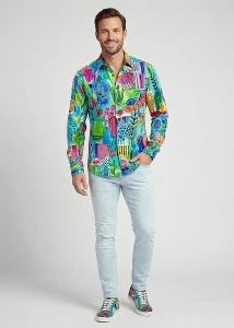 Discover button up shirts for men WONDERLAND - 100% cotton