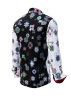 Mens Casual Long Sleeve Shirts KALEIDOSCOPE – GERMENS artfashion – 100 % Cotton - Size XS