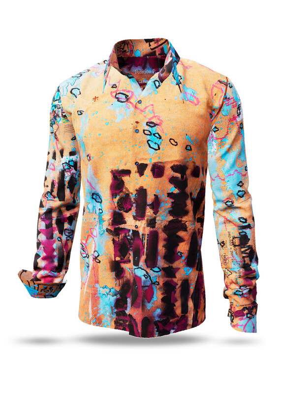 Discover colorful button up shirts for men POSITION P. - 100% cotton