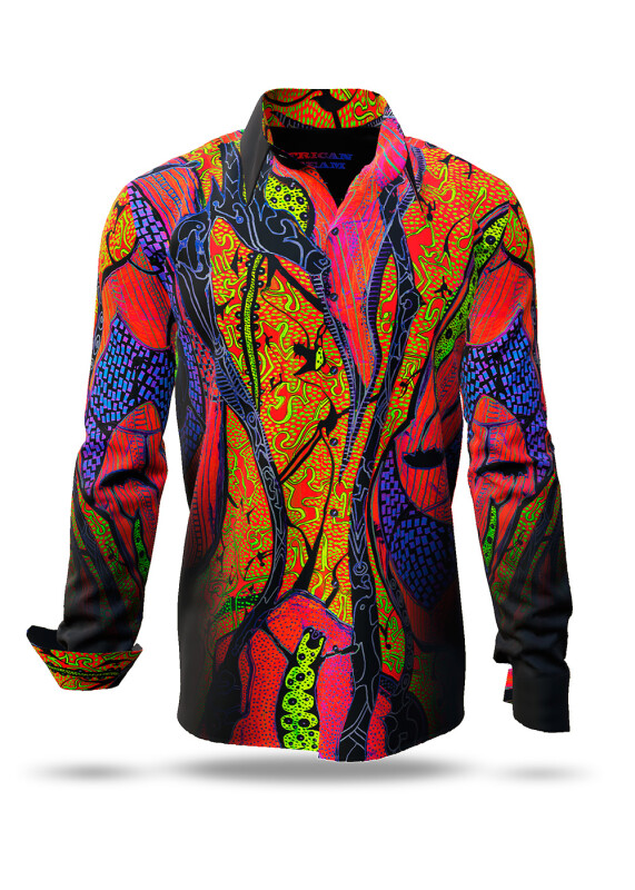 Discover colorful button up shirts for men AFRICAN DREAM - 100% cotton